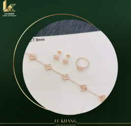 Set trang sức vàng hồng 9mm S30